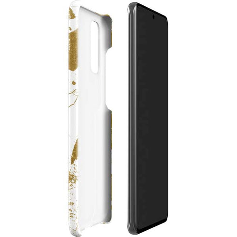 White Scattered Marble Galaxy S20 Lite Case