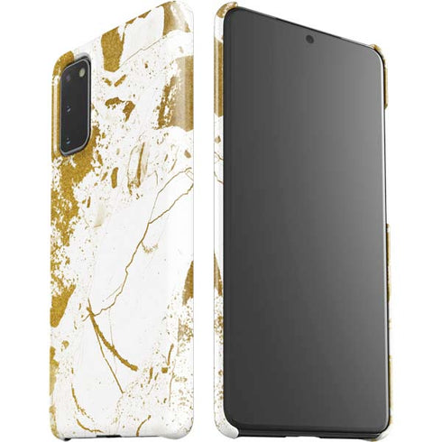 White Scattered Marble Galaxy S20 Lite Case