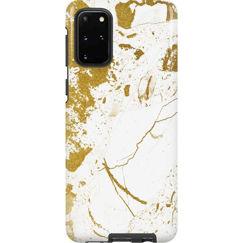 White Scattered Marble Galaxy S20 Plus Pro Case