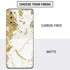 White Scattered Marble Galaxy S20 Skin