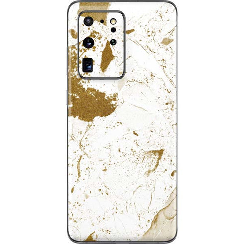 White Scattered Marble Galaxy S20 Ultra 5G Skin