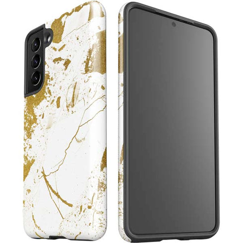 White Scattered Marble Galaxy S21 5G Pro Case