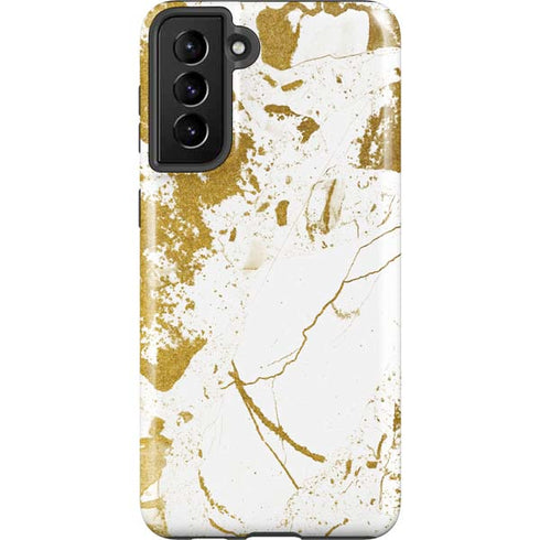 White Scattered Marble Galaxy S21 Plus 5G Pro Case