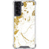 White Scattered Marble Galaxy S22 Clear Case