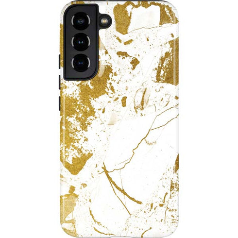 White Scattered Marble Galaxy S22 Plus Pro Case