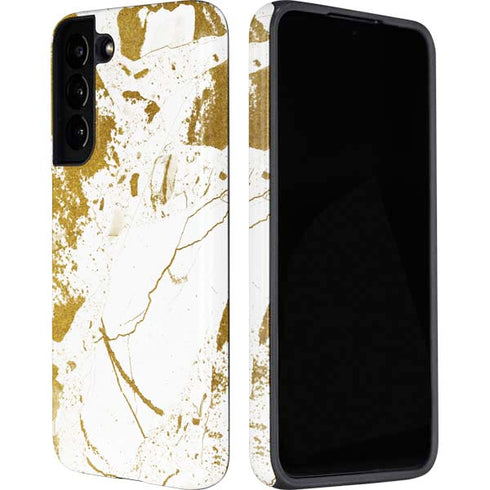 White Scattered Marble Galaxy S22 Plus Pro Case