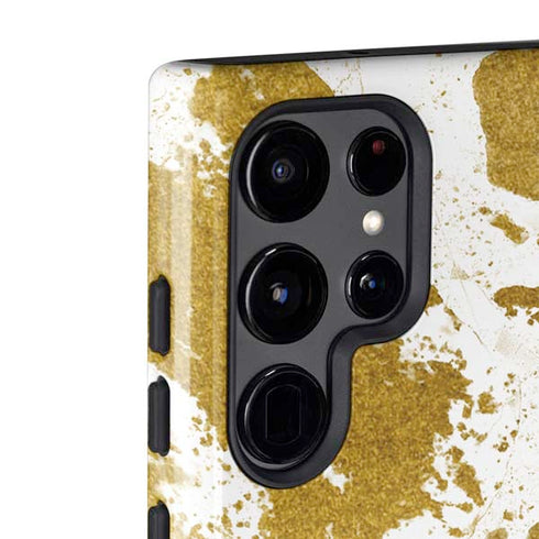 White Scattered Marble Galaxy S22 Ultra Pro Case