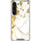 White Scattered Marble Galaxy S23 Clear Case