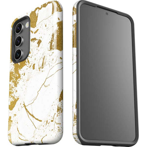 White Scattered Marble Galaxy S23 Plus Pro Case