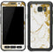 White Scattered Marble Galaxy S7 Active Skin