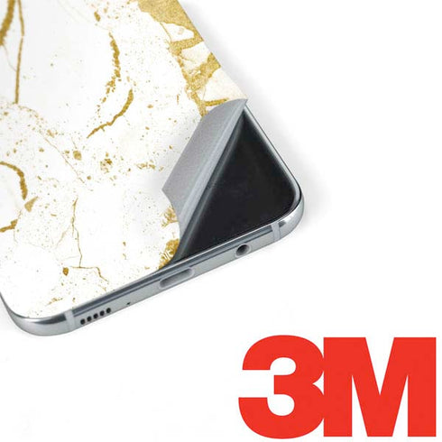 White Scattered Marble Galaxy S8 Plus Skin