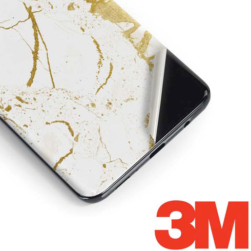 White Scattered Marble Galaxy S9 Plus Skin