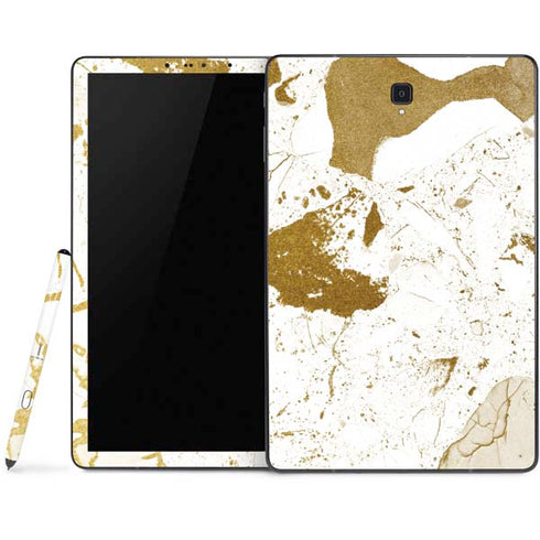 White Scattered Marble Samsung Galaxy Tab Skin