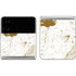 White Scattered Marble Galaxy Z Flip4 5G Skin