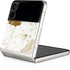 White Scattered Marble Galaxy Z Flip4 5G Skin