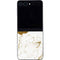 White Scattered Marble Galaxy Z Flip5 5G Skin