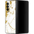 White Scattered Marble Galaxy Z Fold3 5G Skin