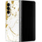 White Scattered Marble Galaxy Z Fold4 5G Skin