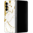 White Scattered Marble Galaxy Z Fold4 5G Skin