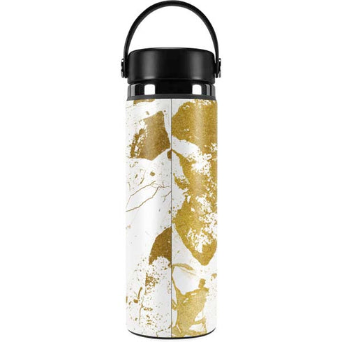 White Scattered Marble Hydro Flask 20oz Wide Mouth Skin