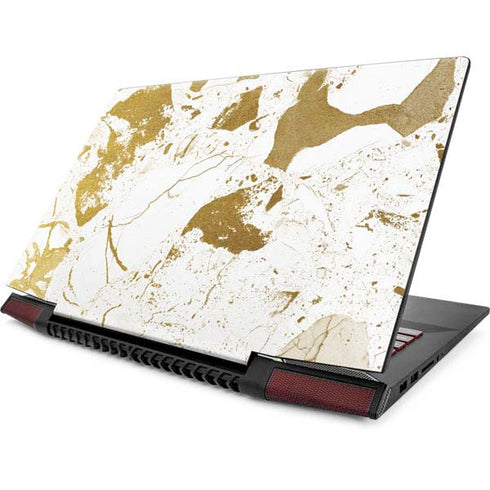 White Scattered Marble Lenovo IdeaPad Skin
