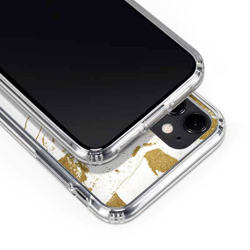 White Scattered Marble iPhone 11 Clear Case