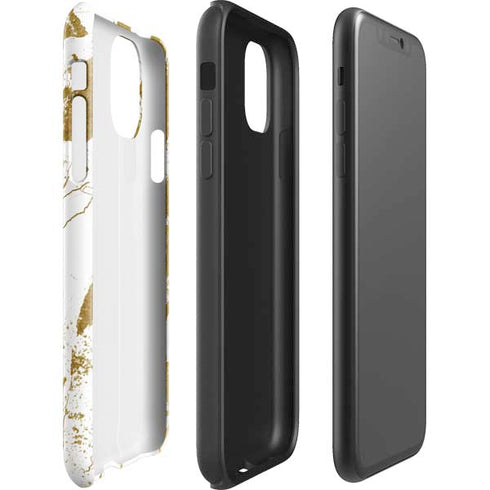 White Scattered Marble iPhone 11 Pro Max Impact Case