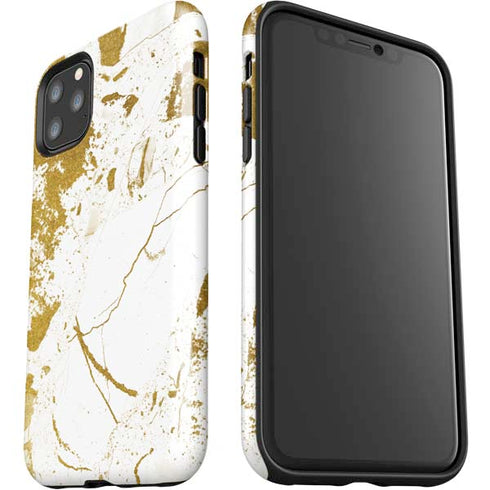 White Scattered Marble iPhone 11 Pro Max Impact Case