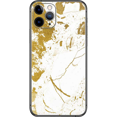 White Scattered Marble iPhone 11 Pro Skin