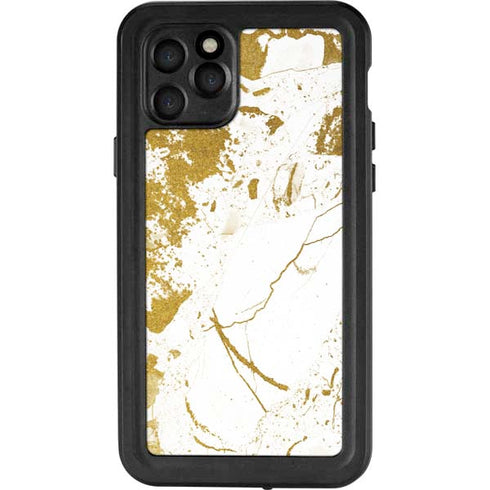 White Scattered Marble iPhone 11 Pro Waterproof Case
