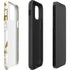 White Scattered Marble iPhone 12 Mini Impact Case