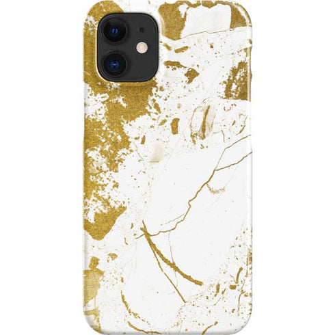 White Scattered Marble iPhone 12 Mini Lite Case