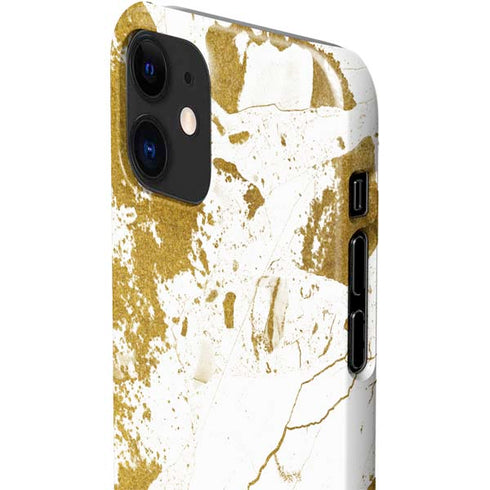 White Scattered Marble iPhone 12 Mini Lite Case