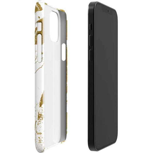 White Scattered Marble iPhone 12 Mini Lite Case