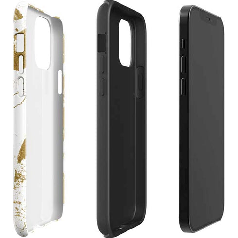 White Scattered Marble iPhone 12 Pro Max Impact Case