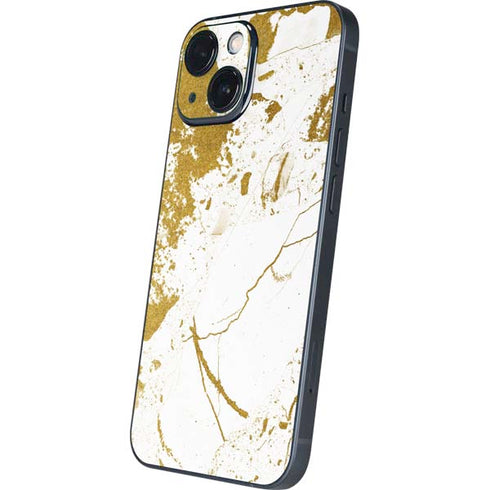 White Scattered Marble iPhone 13 Mini Skin