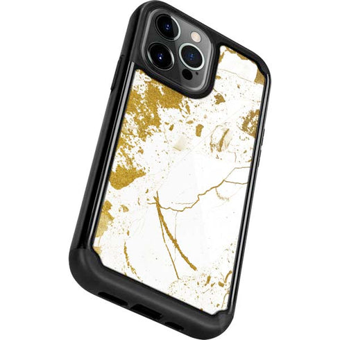 White Scattered Marble iPhone 13 Pro Cargo Case