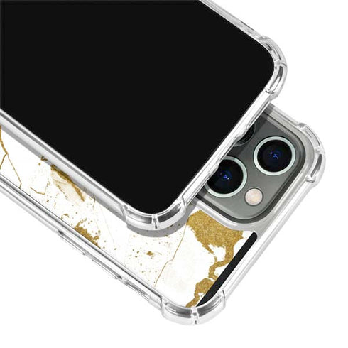 White Scattered Marble iPhone 13 Pro Clear Case