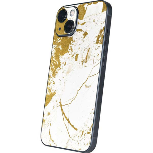 White Scattered Marble iPhone 13 Skin