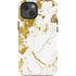White Scattered Marble iPhone 15 Impact Case