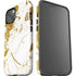 White Scattered Marble iPhone 15 Impact Case