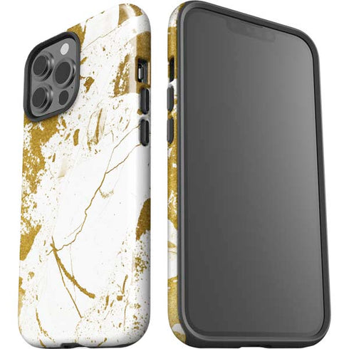 White Scattered Marble iPhone 15 Pro Max Impact Case
