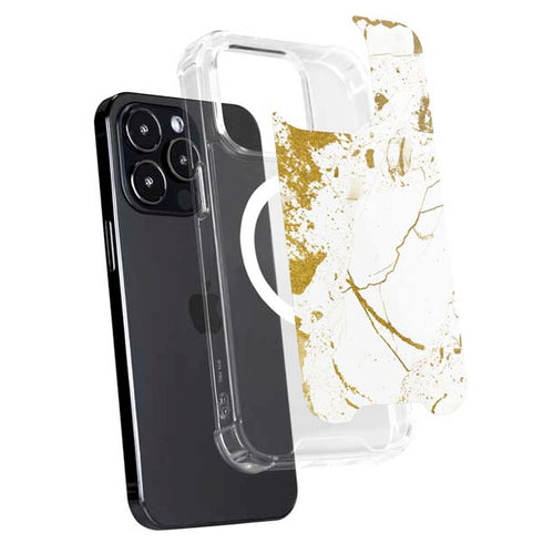 White Scattered Marble iPhone 14 Pro Max MagSafe Case