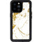 White Scattered Marble iPhone 14 Pro Max Waterproof Case