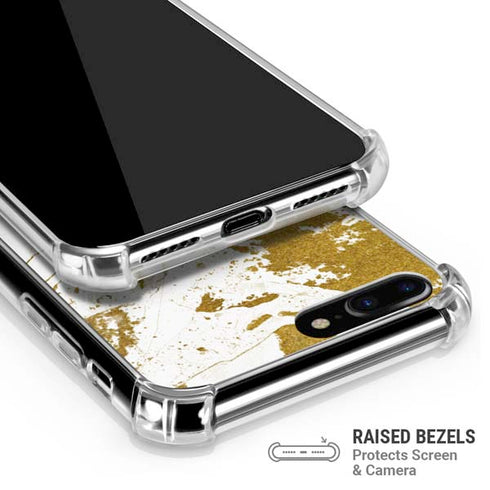 White Scattered Marble iPhone 7/8 Plus Clear Case