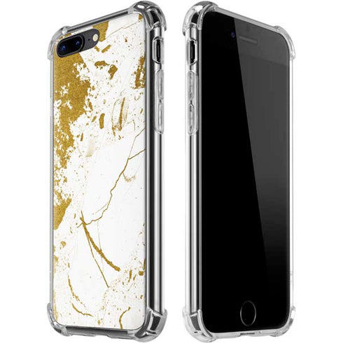 White Scattered Marble iPhone 7/8 Plus Clear Case