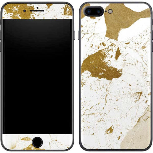 White Scattered Marble iPhone 8 Plus Skin