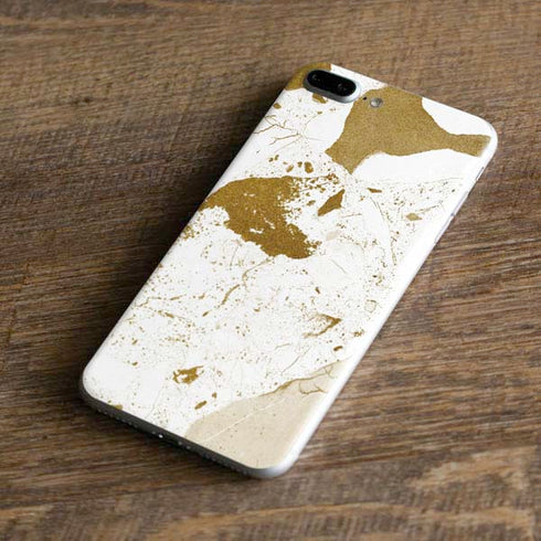 White Scattered Marble iPhone 8 Plus Skin