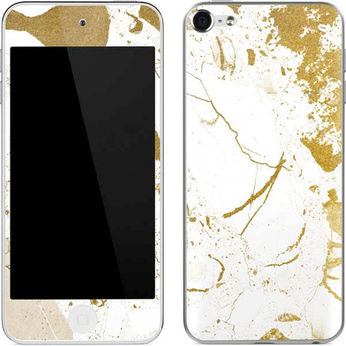 White Scattered Marble Apple iPod Skin