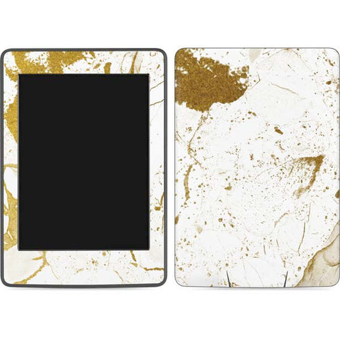 White Scattered Marble Amazon Kindle Skin
